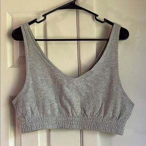 Gray Women's Crop Top
